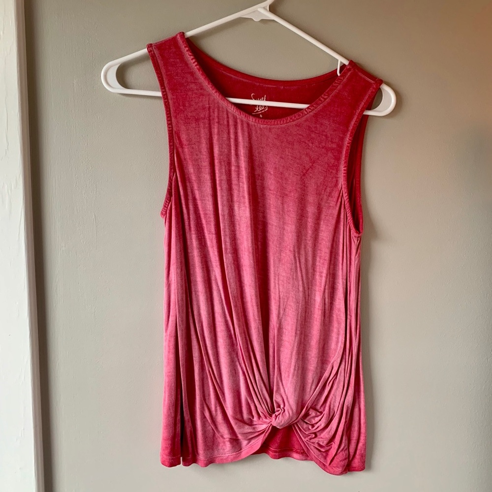 Sweet Tea’s by Pink Rose Red Sleeveless Shirt